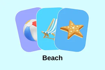 Beach 3D Icon Pack