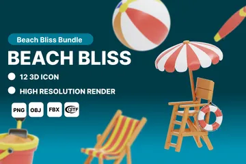 BEACH BLISS 3D Icon Pack