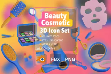 Beauté Cosmétique Pack 3D Icon