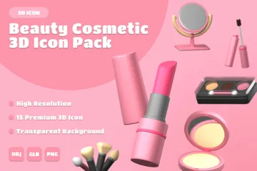 Cosmétiques de beauté Pack 3D Icon