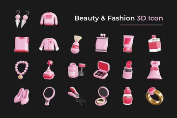 Beauté et mode Pack 3D Icon