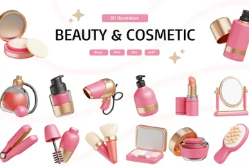 美容と化粧品 3D Iconパック