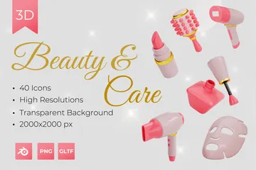 Beauty And Health 3D Icon Pack