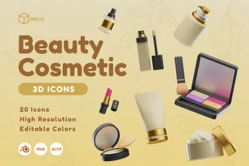 Beauty Cosmetics 3D Icon Pack