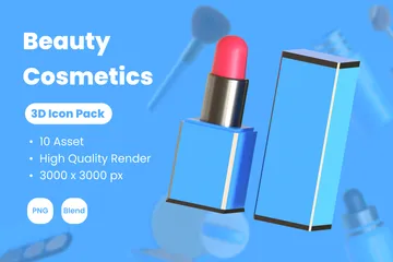 Beauty Cosmetics 3D Icon Pack