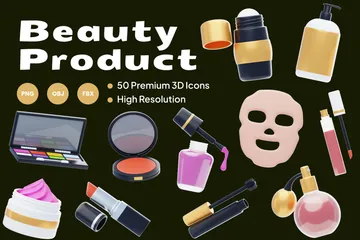 Beauty Product 3D Icon Pack