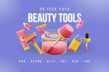 Beauty Tools 3D Icon Pack