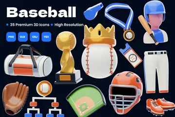 Béisbol Paquete de Icon 3D