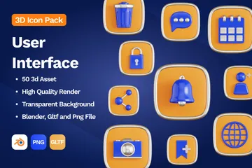 Benutzeroberfläche V.5 3D Icon Pack