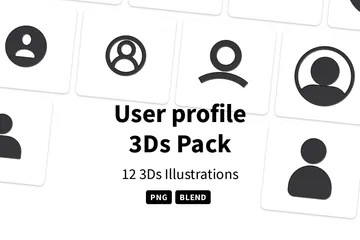 Benutzerprofil 3D Icon Pack