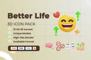 Better Life 3D Icon Pack