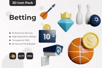 Betting 3D Icon Pack