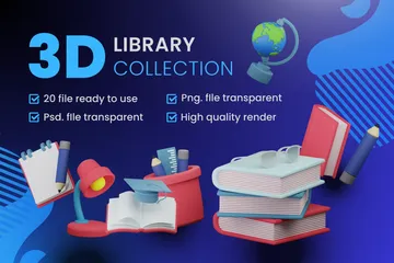 Biblioteca Pacote de Icon 3D