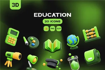 Ausbildung 3D Icon 팩