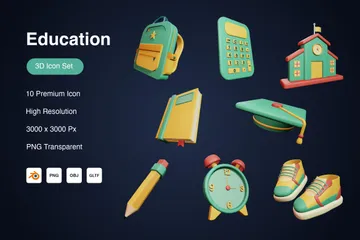 Ausbildung 3D Icon Pack