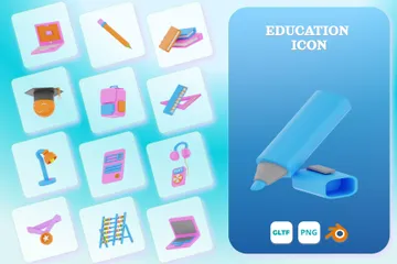 Ausbildung 3D Icon Pack