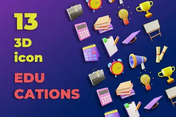 Ausbildung 3D Illustration Pack