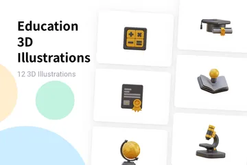 Ausbildung 3D Illustration Pack