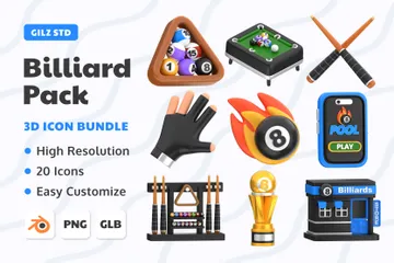 Billard 3D Icon Pack