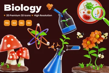 Biologia Pacote de Icon 3D