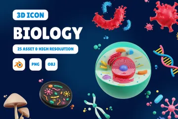 Biología Paquete de Icon 3D