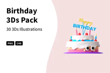 Birthday 3D Icon Pack