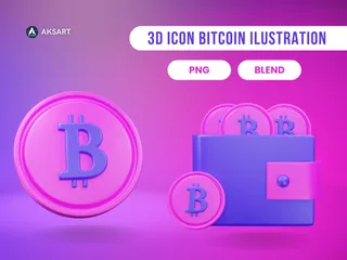 ビットコイン 3D Iconパック