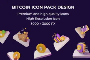 Bitcoin 3D Illustration Pack