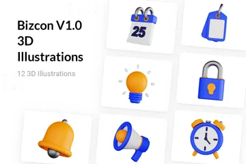 Bizcon V1.0 3D Illustration Pack