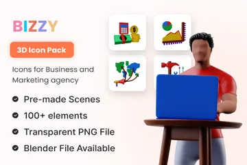 Bizzy 3D Illustration Pack