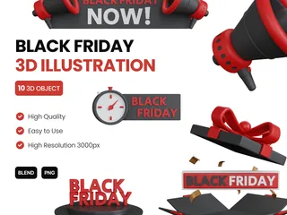 Black Friday 3D Icon Pack