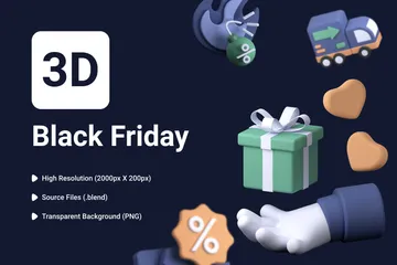 Black Friday 3D Illustration Pack