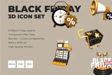 Black Friday-Angebot 3D Icon Pack