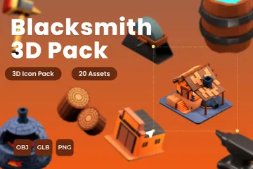 Blacksmith 3D Icon Pack