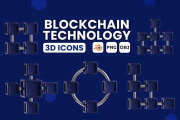 Blockchain 3D Icon Pack