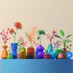 Blumentopf 3D Illustration Pack