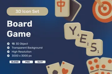 Board Game 3D Icon Pack