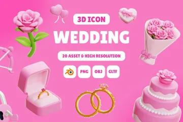 Boda Paquete de Icon 3D