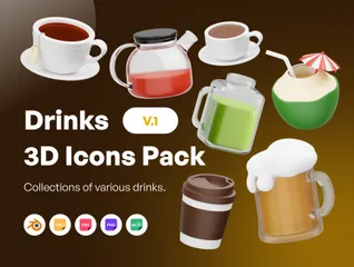 Boissons Pack 3D Icon