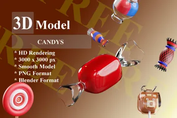 Free Bonbons sucrés pour Halloween Pack 3D Icon