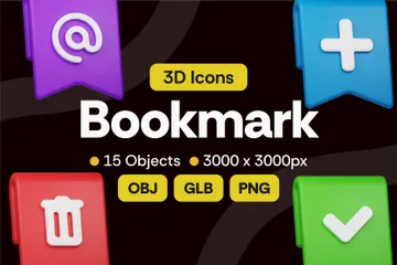 ブックマーク 3D Iconパック