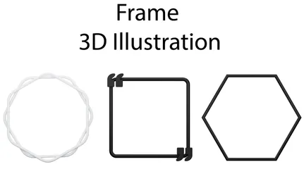 Bordure de cadre Pack 3D Icon