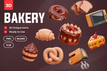 Boulangerie Pack 3D Icon