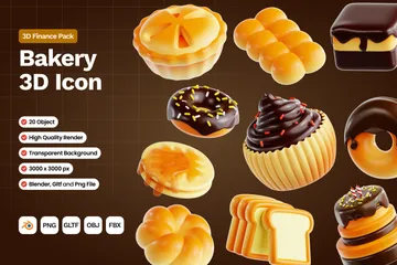 Boulangerie Pack 3D Icon