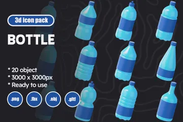 Bouteille Pack 3D Icon