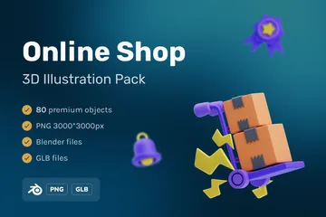 Magasin en ligne Pack 3D Icon