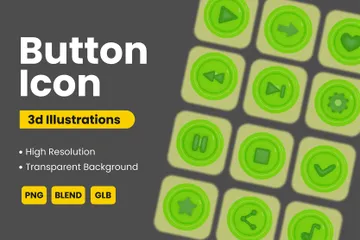 Bouton Pack 3D Icon