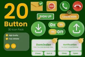 Bouton Pack 3D Icon