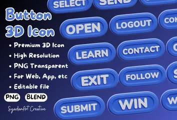 Bouton Pack 3D Icon