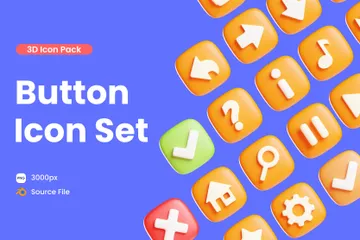 Bouton Pack 3D Icon